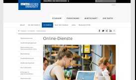 
							         Online-Dienste - RWTH AACHEN UNIVERSITY - Deutsch								  
							    