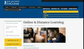 
							         Online & Distance Learning | San Jacinto College								  
							    