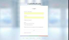 
							         Online Drug Calculations E-Learning Solution | Login - safeMedicate								  
							    