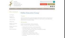 
							         Online Education Group | Royal College of Physicians of Edinburgh								  
							    