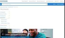 
							         Online Education - McKesson Medical-Surgical								  
							    