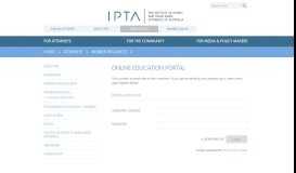 
							         Online Education Portal - IPTA								  
							    