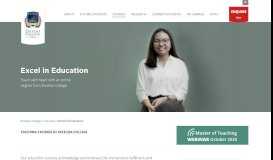 
							         Online Education | Teaching Degrees & Courses | Excelsia College								  
							    