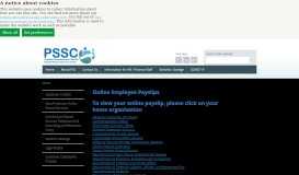 
							         Online Employee Payslips | - PSSC								  
							    