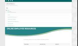 
							         Online Employee Resources - DoDEA								  
							    