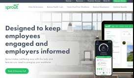 
							         Online Employee Wellness Portal | Sprout								  
							    