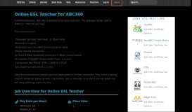 
							         Online ESL Teacher - ABC360 Native English - Reviews ...								  
							    