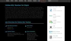 
							         Online ESL Teacher - Eigox - Reviews - Requirements ...								  
							    