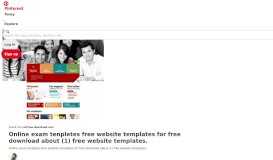 
							         Online exam tenpletes free website templates for free ... - Pinterest								  
							    