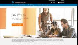 Att Online Fax Portal Page