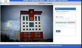 
							         Online Fee payment portal - Law Freshers (2018 batch) Chennai ... - VIT								  
							    