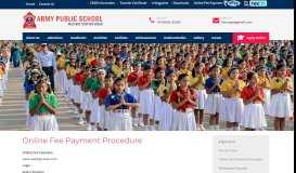 
							         Online Fee Payment Procedure - Army Public School, Hisar								  
							    