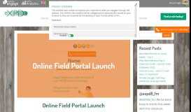 
							         Online Field Portal Launch - eXPD8								  
							    
