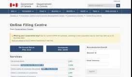 
							         Online Filing Centre - Corporations Canada - Corporations ...								  
							    