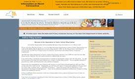
							         Online Filing System - New York State Department of State - NY.gov								  
							    