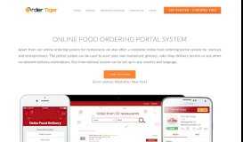 
							         Online Food Delivery Portal Ordering System - Order Tiger								  
							    