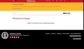 
							         Online Form Information - Dickinson College								  
							    