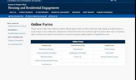 
							         Online Forms Directory - Housing and Residential Engagement | CSUF								  
							    