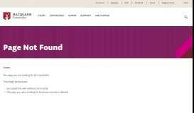 
							         Online forms - Macquarie University - Student Portal								  
							    