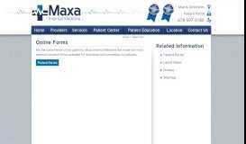 
							         Online Forms - Maxa Internal Medicine, Duluth, Georgia								  
							    