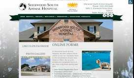 
							         Online Forms | Sherwood South Animal Hospital								  
							    