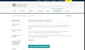 
							         Online forms | Tax Agent Portal Help								  
							    