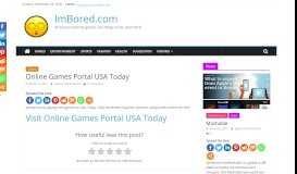
							         Online Games Portal USA Today - ImBored.com								  
							    