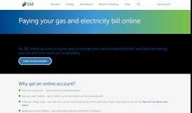 
							         Online gas and electricity accounts and payments – SSE								  
							    