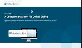 
							         Online Giving Software For Churches | FellowshipOne								  
							    