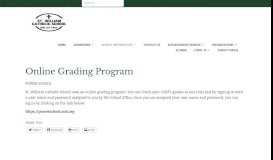 
							         Online Grading Program | St. William Catholic School								  
							    
