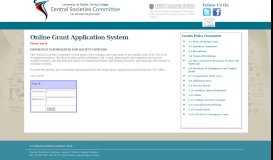 
							         Online Grant Application - Central Societies Committee - Trinity ... - CSC								  
							    