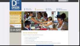 
							         Online Grants Portal - Dyson Foundation								  
							    