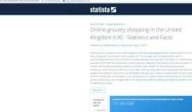 
							         Online grocery shopping in the United Kingdom (UK) - Statistics and ...								  
							    