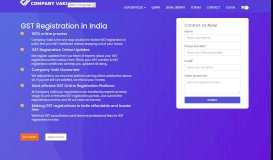 
							         Online GST Registration in India, GST Application Portal - Company ...								  
							    