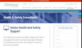 
							         Online Health And Safety Support - Lighthouse Risk LLP								  
							    