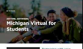 
							         Online High School and Middle School Courses ... - Michigan Virtual								  
							    