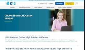 
							         Online High Schools in Kansas | K12 - K12.com								  
							    