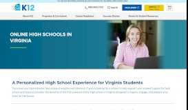 
							         Online High Schools in Virginia | K12 - K12.com								  
							    