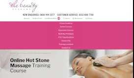 
							         Online Hot Stone Massage Course | The Beauty Academy								  
							    