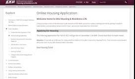 
							         Online Housing Application - EKU Housing - Eastern Kentucky ...								  
							    