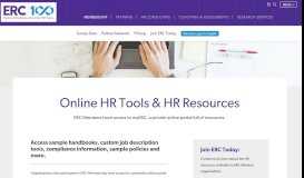 
							         Online HR Tools and Resources | ERC								  
							    