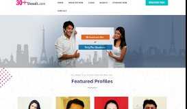 
							         Online Indian matrimonial marriage portal - 30 Plus Shaadi								  
							    
