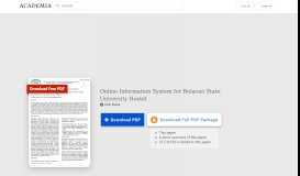 
							         Online Information System for Bulacan State University Hostel | Alvin ...								  
							    