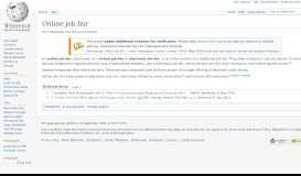 
							         Online job fair - Wikipedia								  
							    