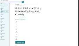 
							         Online Job Portal ( Entity Relationship Diagram) _ Creately | User ...								  
							    