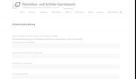 
							         Online-Krankmeldung – Reinoldus- und Schiller-Gymnasium								  
							    