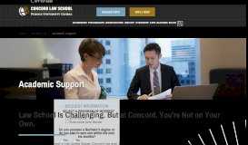 
							         Online Law School Academic Support at Concord Law School								  
							    