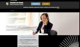 
							         Online Law School Admissions Process | Concord Law School								  
							    
