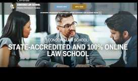 
							         Online Law School | Earn a Law Degree at Concord Law School								  
							    