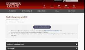 
							         Online Learning at LMC - Los Medanos College								  
							    